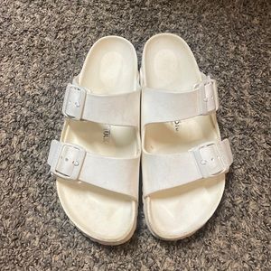 White Rubber Birkenstocks
